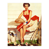 Sexy Lady With Her Little Garden (Print Only) thumbnail