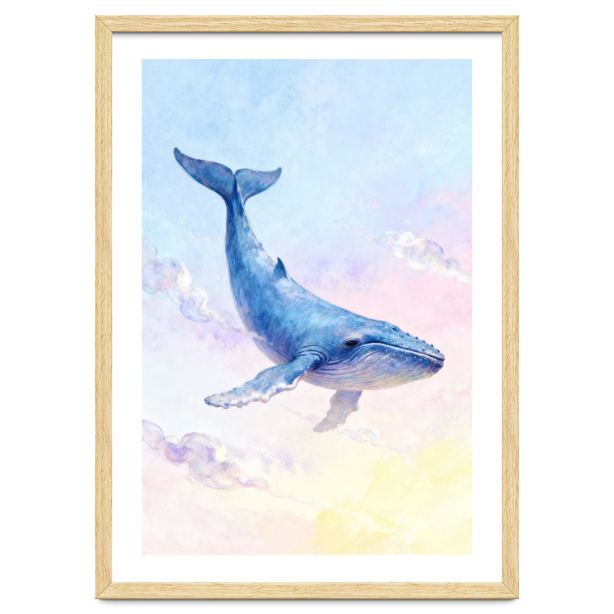 Flying Whale in the Clouds