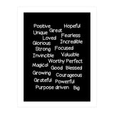Positive affirmations (Print Only) thumbnail