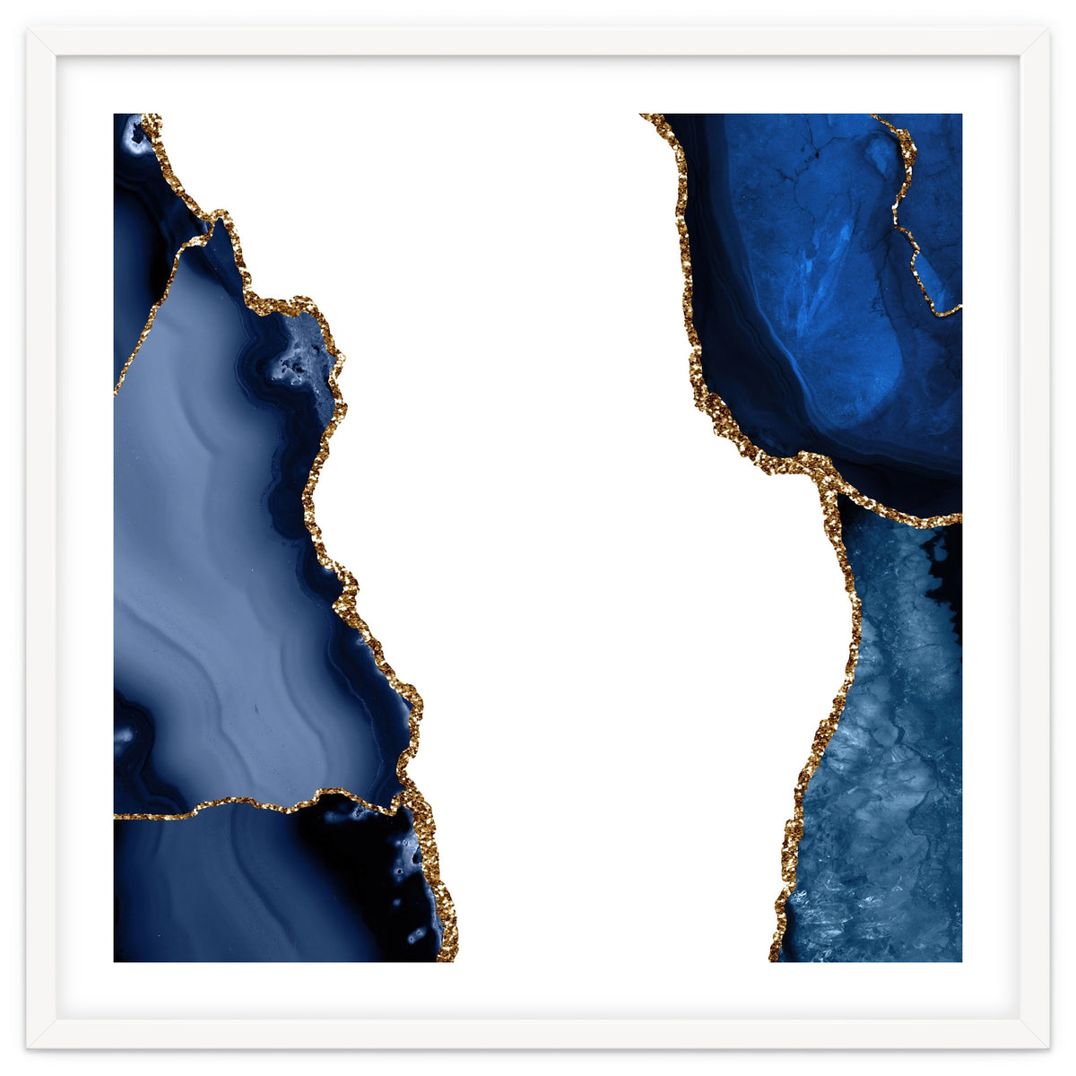 Navy & Gold Agate Texture 29