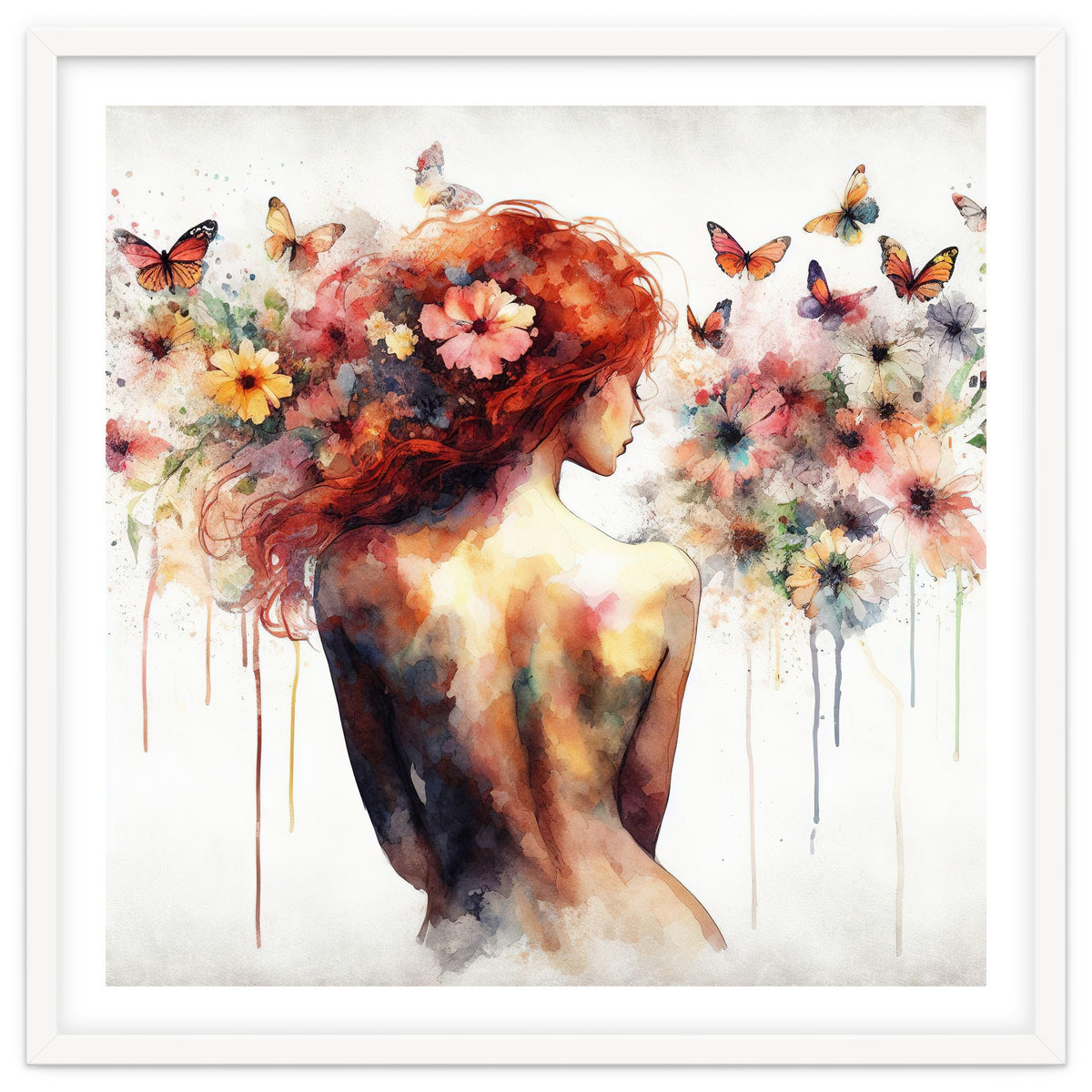 Butterfly Profile In Bloom