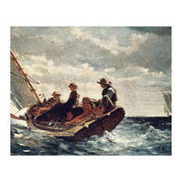 Winslow Homer: Breezing Up (A Fair Wind). Date/Period: 1873 - 1876. Painting. (Print Only)