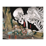 Utagawa Kuniyoshi – Mitsukuni Defying the Skeleton Specter (1910) | Dramatic Japanese Ukiyo-e Masterpiece (Print Only) thumbnail