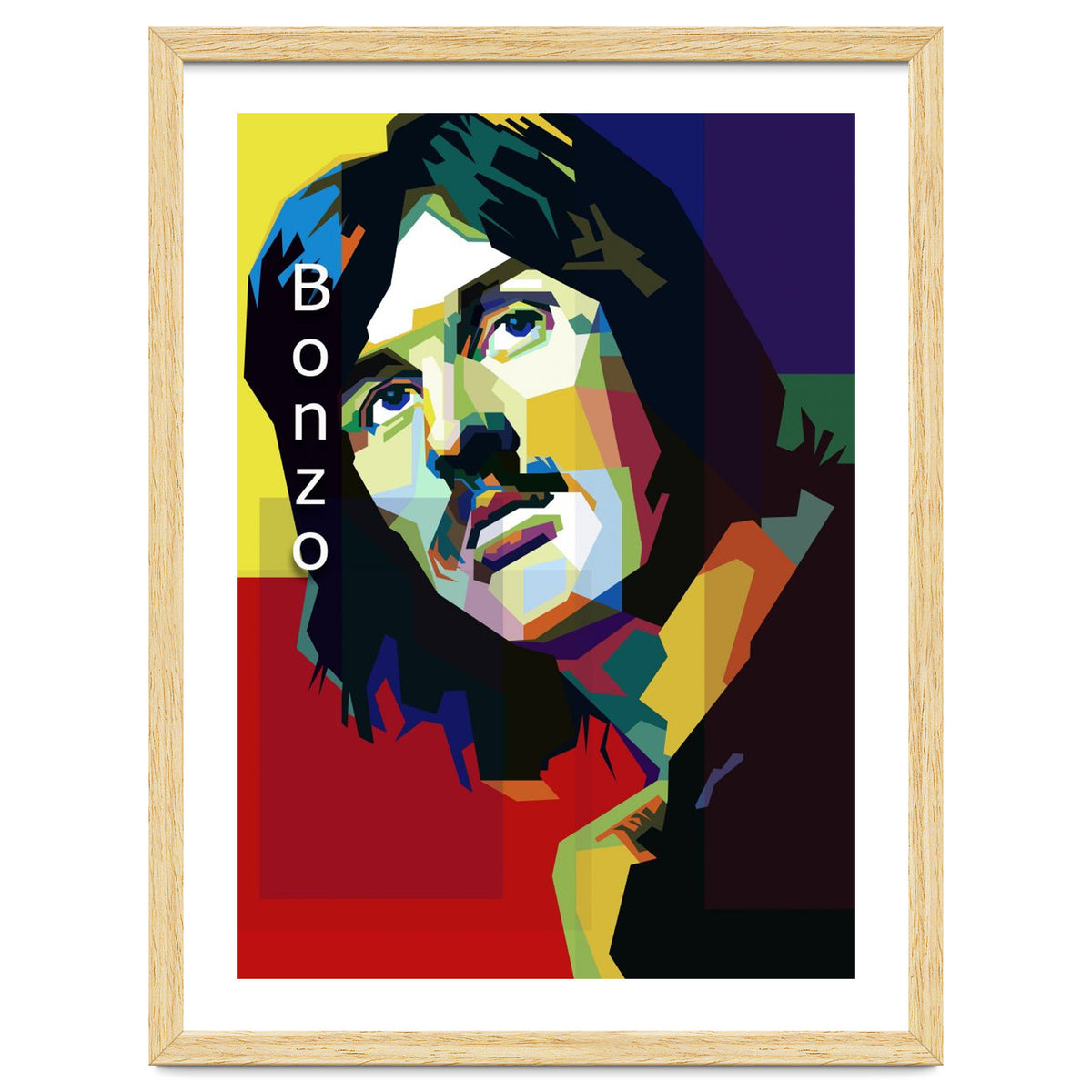 John Bonham Led Zeppelin Pop Art WPAP