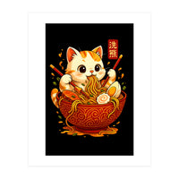 Ramen Cute Cat (Print Only)