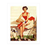 Sexy Lady With Her Little Garden (Print Only) thumbnail