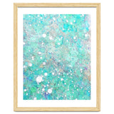Blue Green Dreamy Marble, Minimal Abstract Pastel Graphic Design Eclectic Bohemian Painting Texture thumbnail