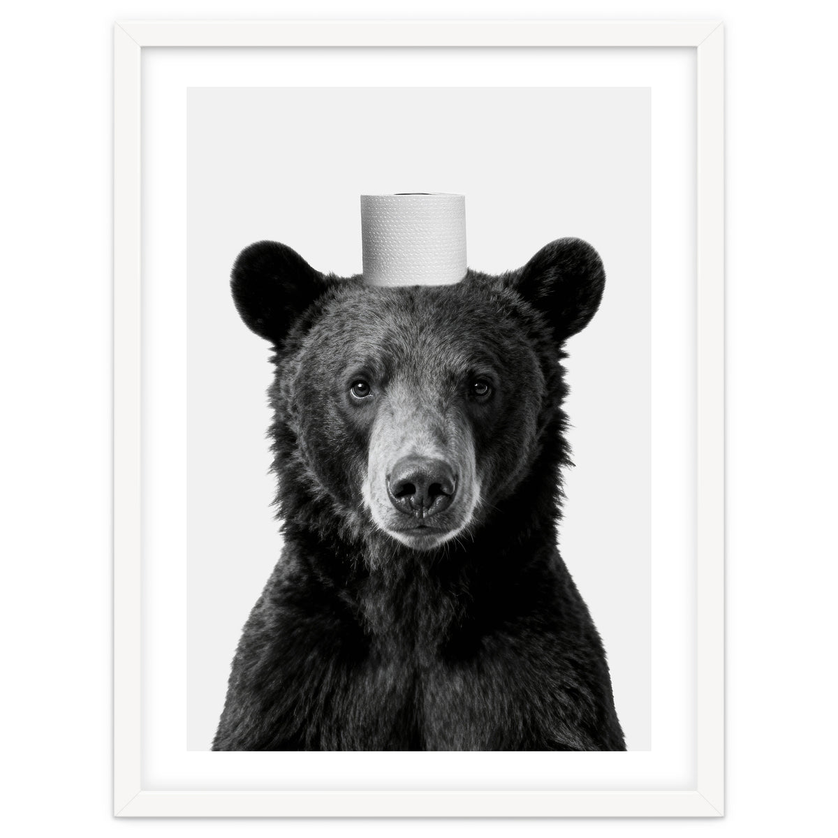 Bear, Toilet Paper Crown, Nursery Animal Art for Children