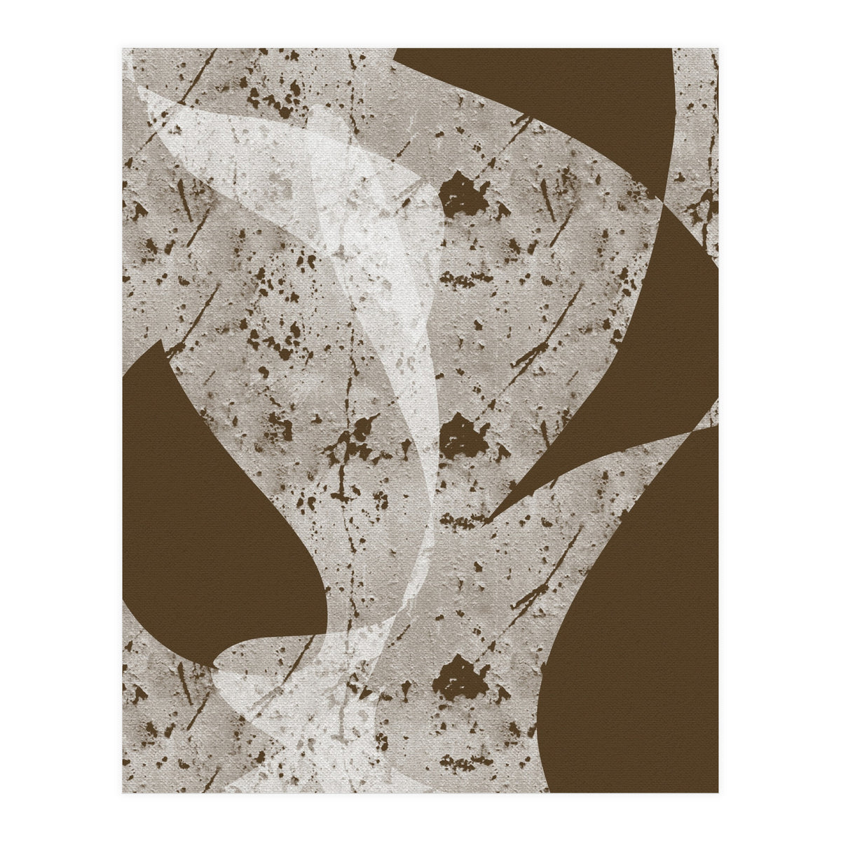 Abstract White Scratch (Print Only)