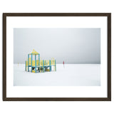 Playground in the winter seascape thumbnail