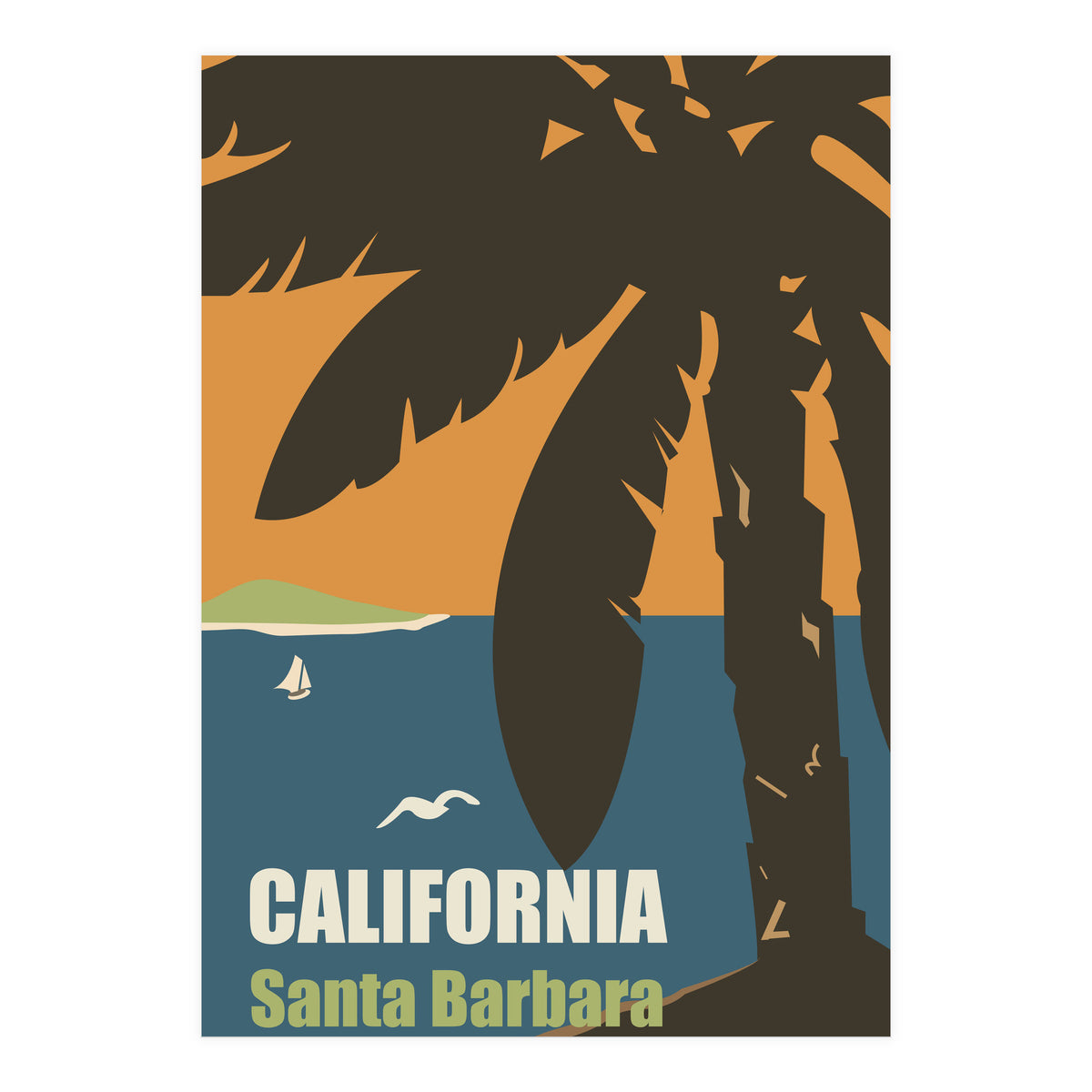 California, Santa Barbara (Print Only)