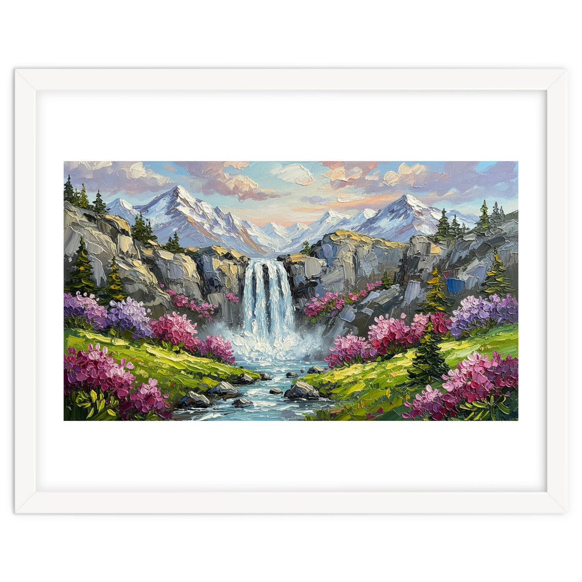 Alpine Waterfall Serenade