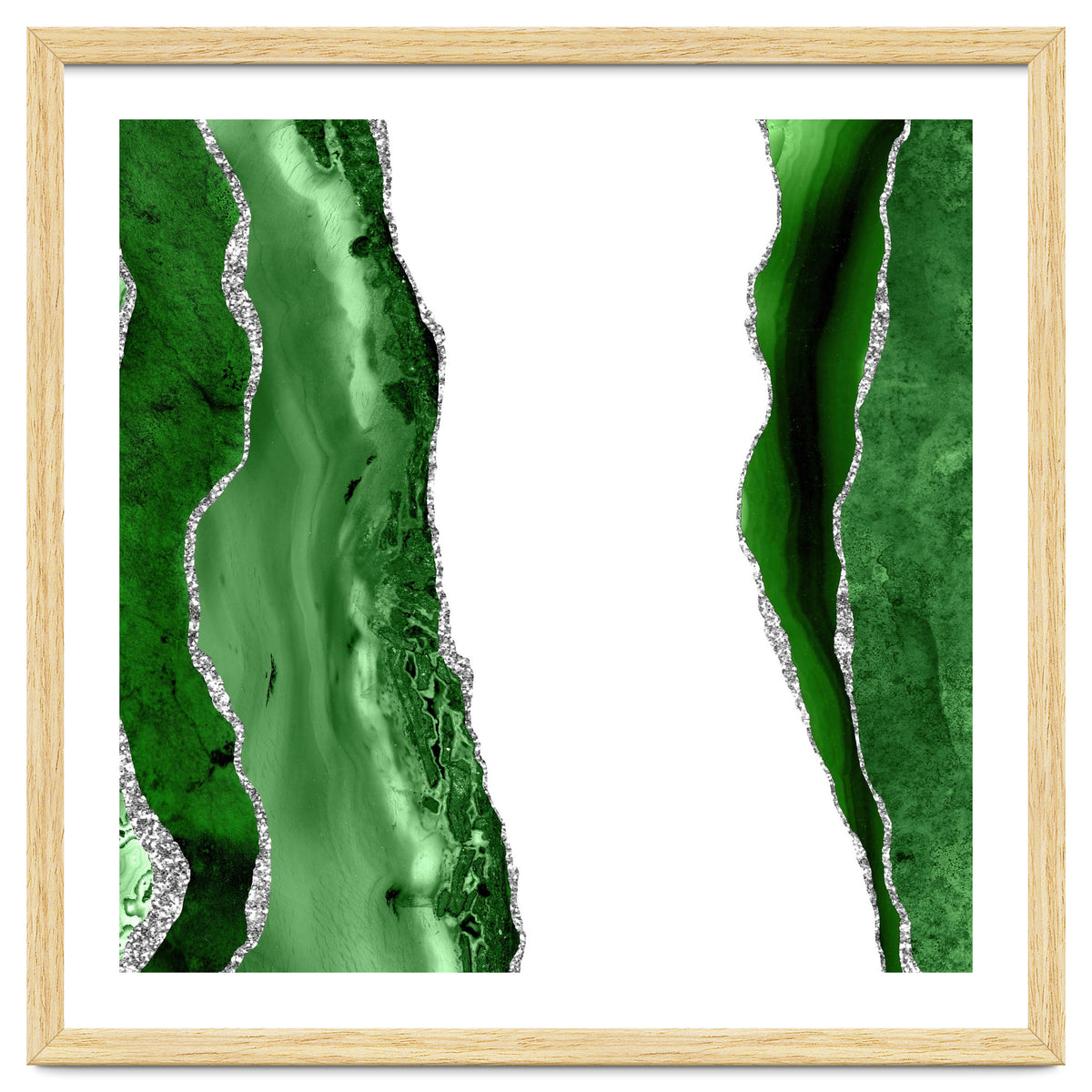 Green & Silver Agate Texture 14