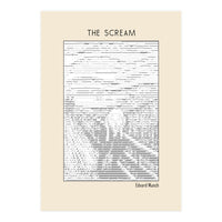 The Scream – Edvard Munch (ascii art)  (Print Only)