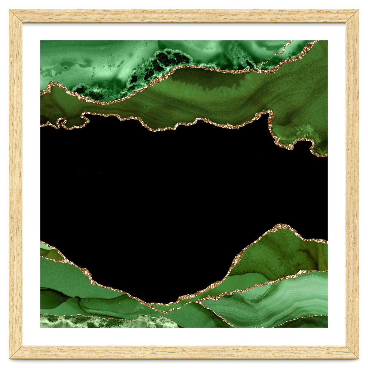 Green & Gold Agate Texture 18