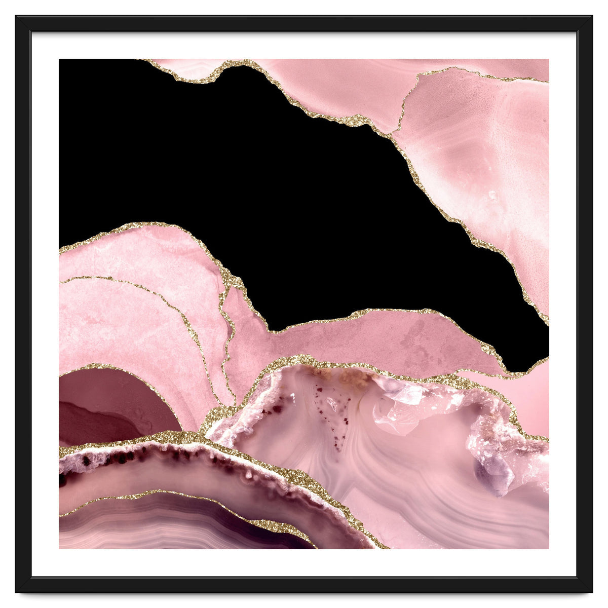 Blush & Gold Agate Texture 03