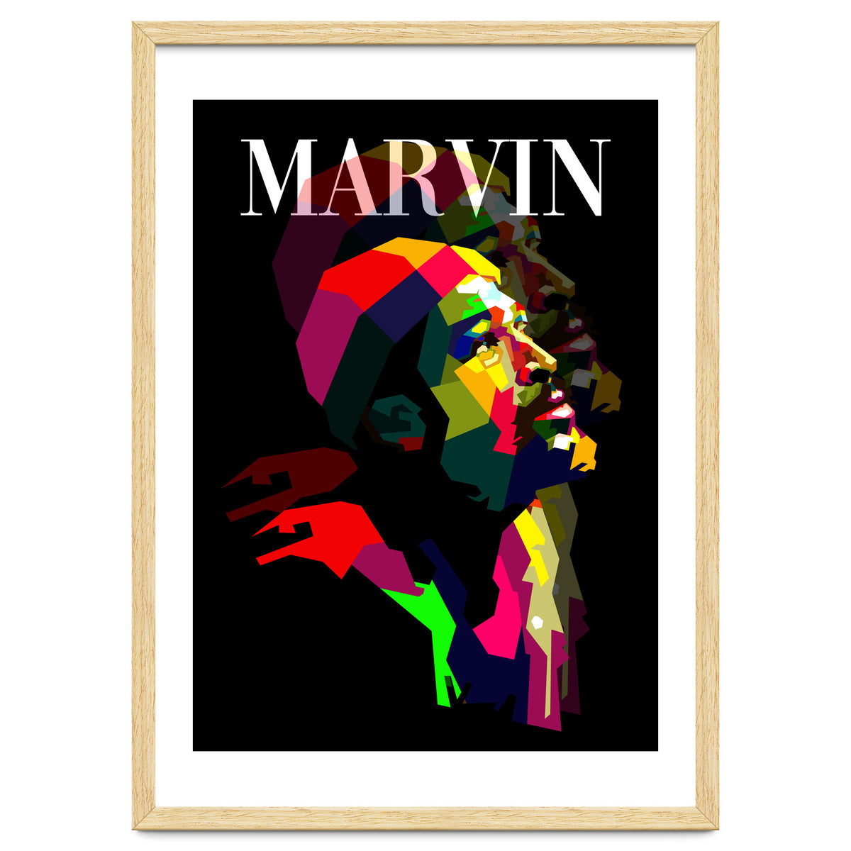 Marvin Gaye RNB Singer Pop Art WPAP