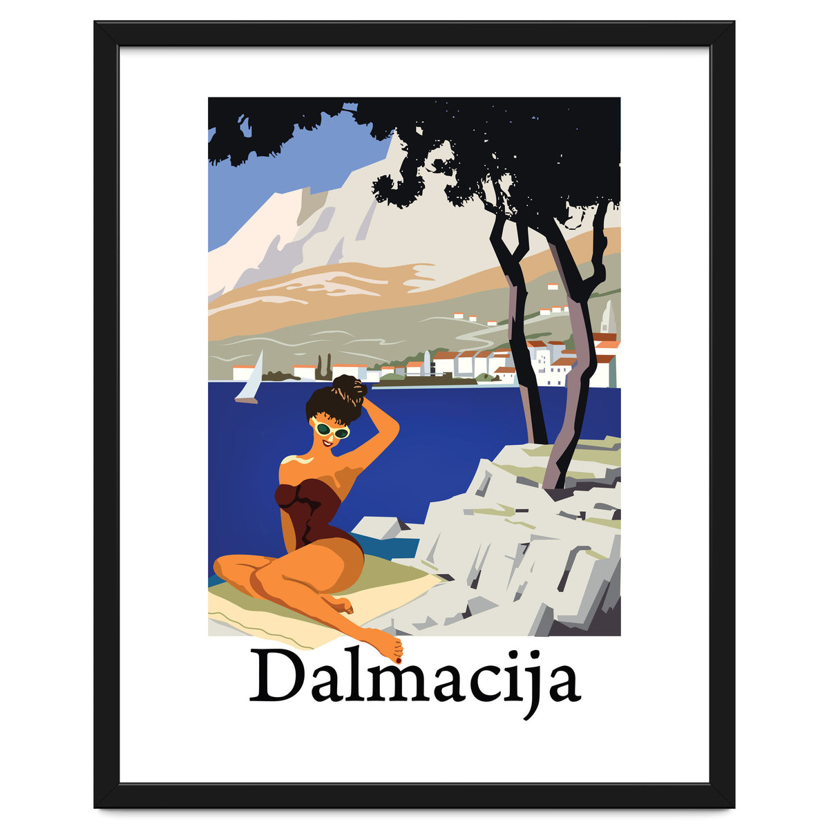 Dalamtia, Sunbathing Woman