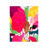 Modern Botanical, Nature Plants Tropical Jungle Garden, Eclectic Pop Of Color Glitter Gold Bohemian Graphic (Print Only) thumbnail