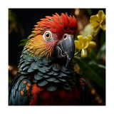 Vibrant Macaw Parrot With Red And Yellow (Print Only) thumbnail
