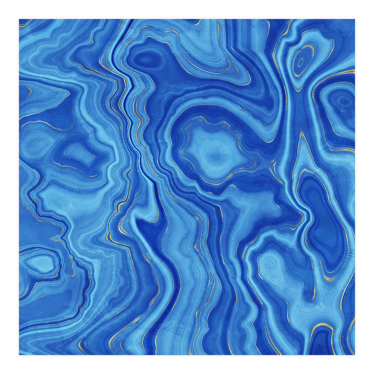 Blue Agate Texture 01 (Print Only)