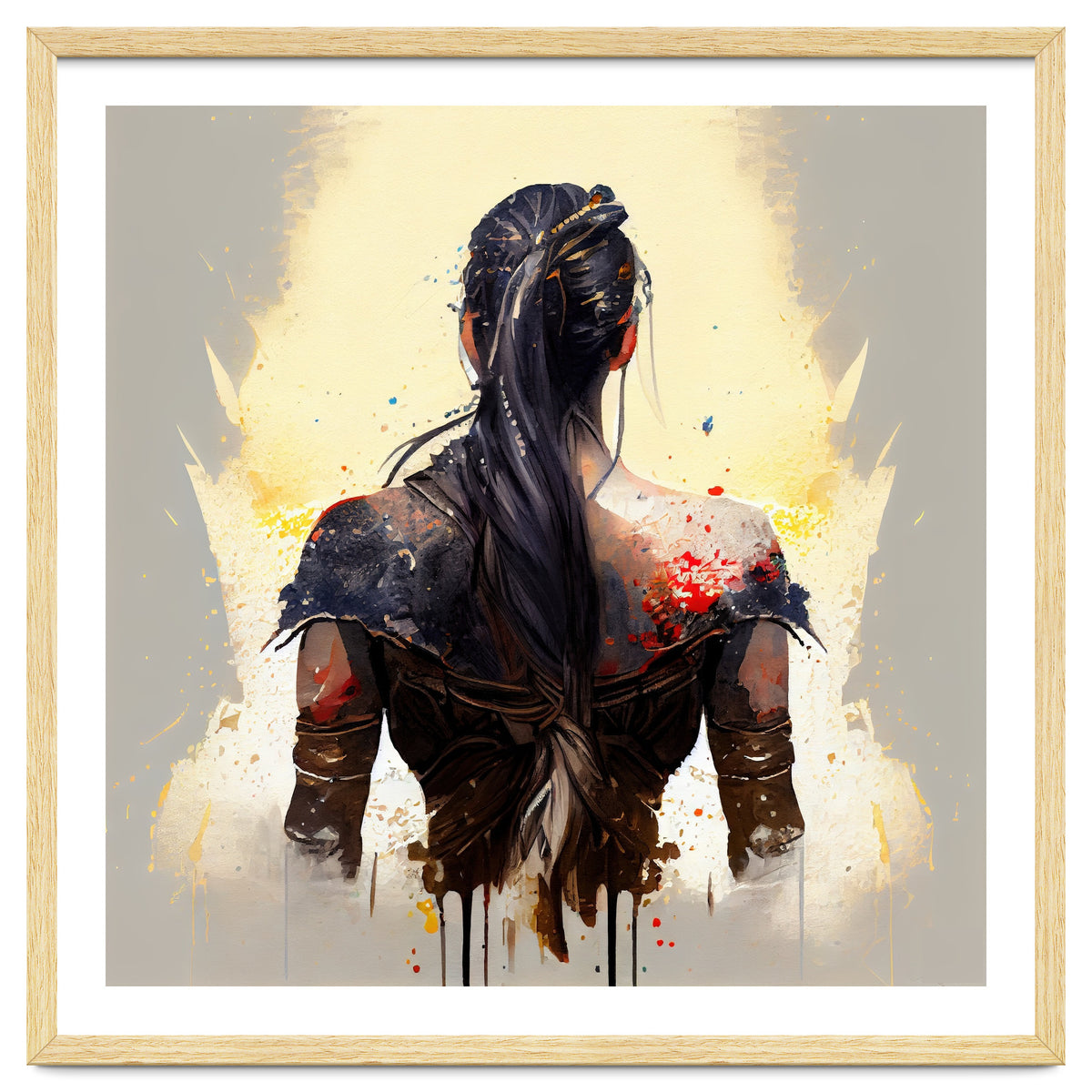 Warrior Woman From Behind