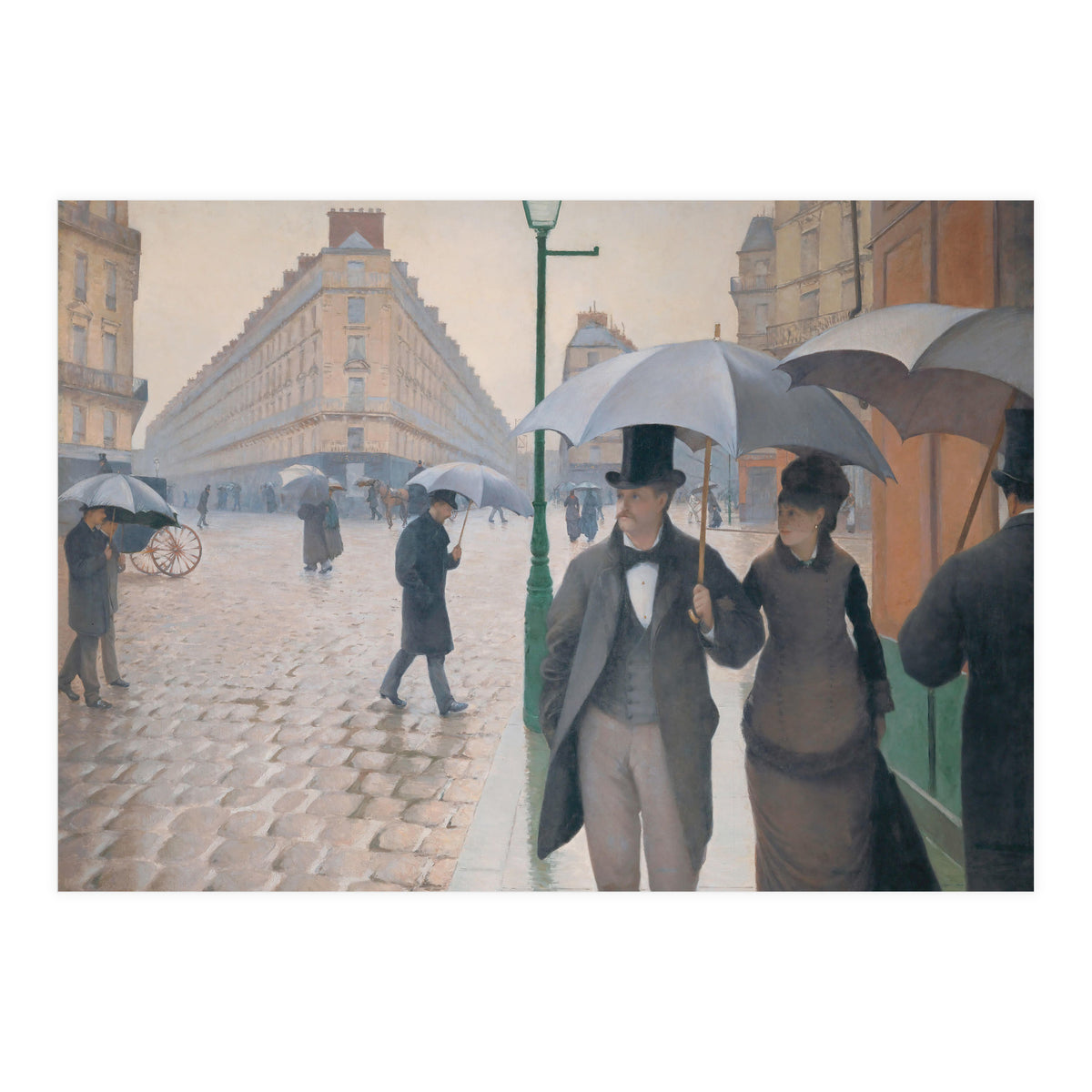 Gustave Caillebotte: Rue de Paris, temps de pluie - Paris Street in Rainy Weather, 1877. (Print Only)