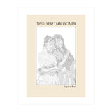Two Venetian Women – Eugene de Blaas (ascii art)  (Print Only) thumbnail