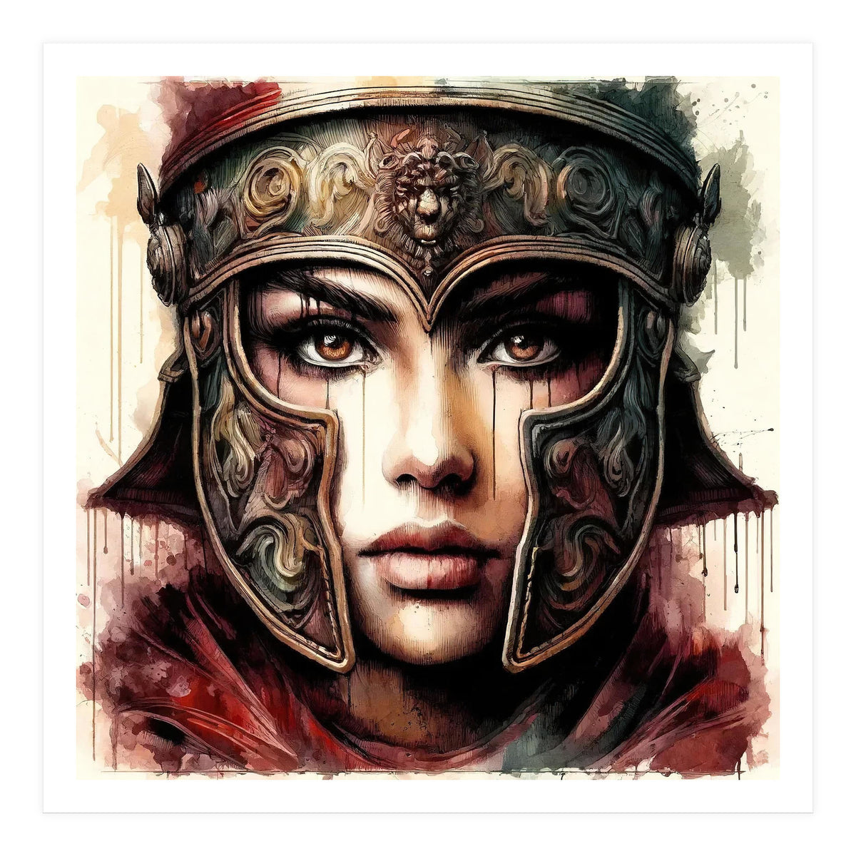 Lion Crest Armor Portrait (Print Only)