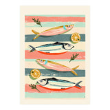Sardines On Stripes (Print Only) thumbnail