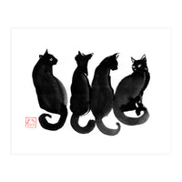 4 Black Cats (Print Only)