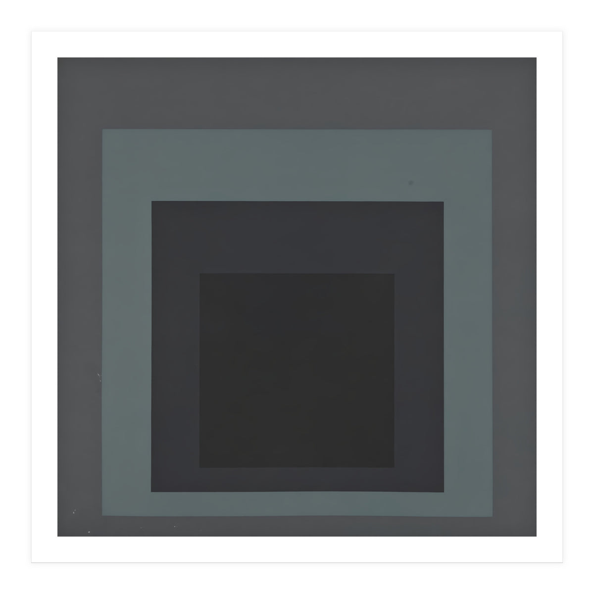 JOSEF ALBERS - HOMAGE TO THE SQUARE BLACK GREY (Print Only)