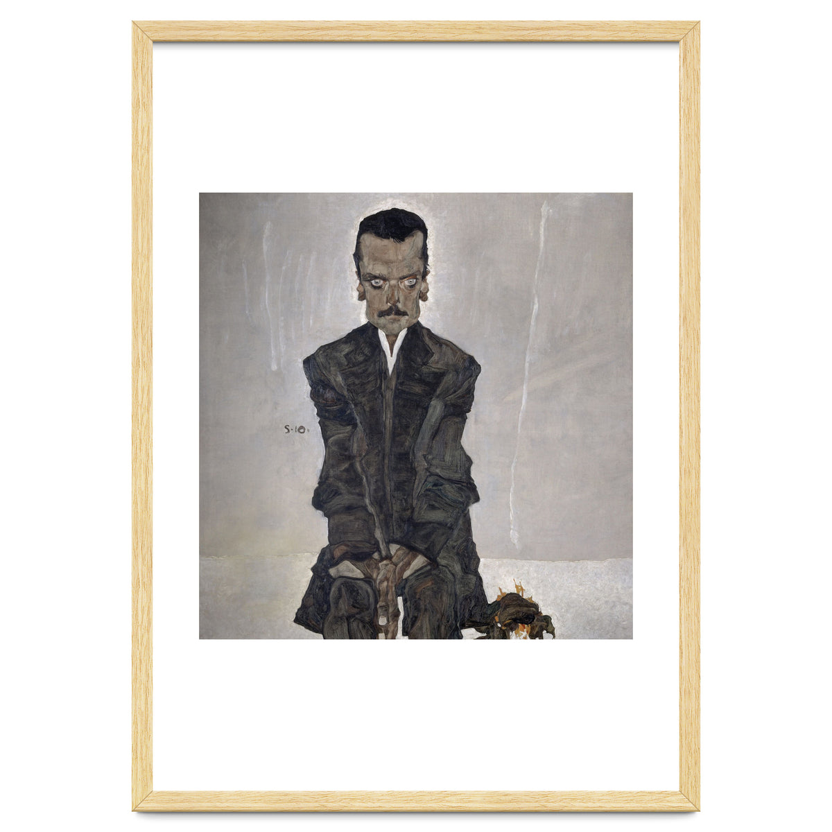 'Portrait of the Publisher Eduard Kosmack', 1910, Oil on canvas. EGON SCHIELE.