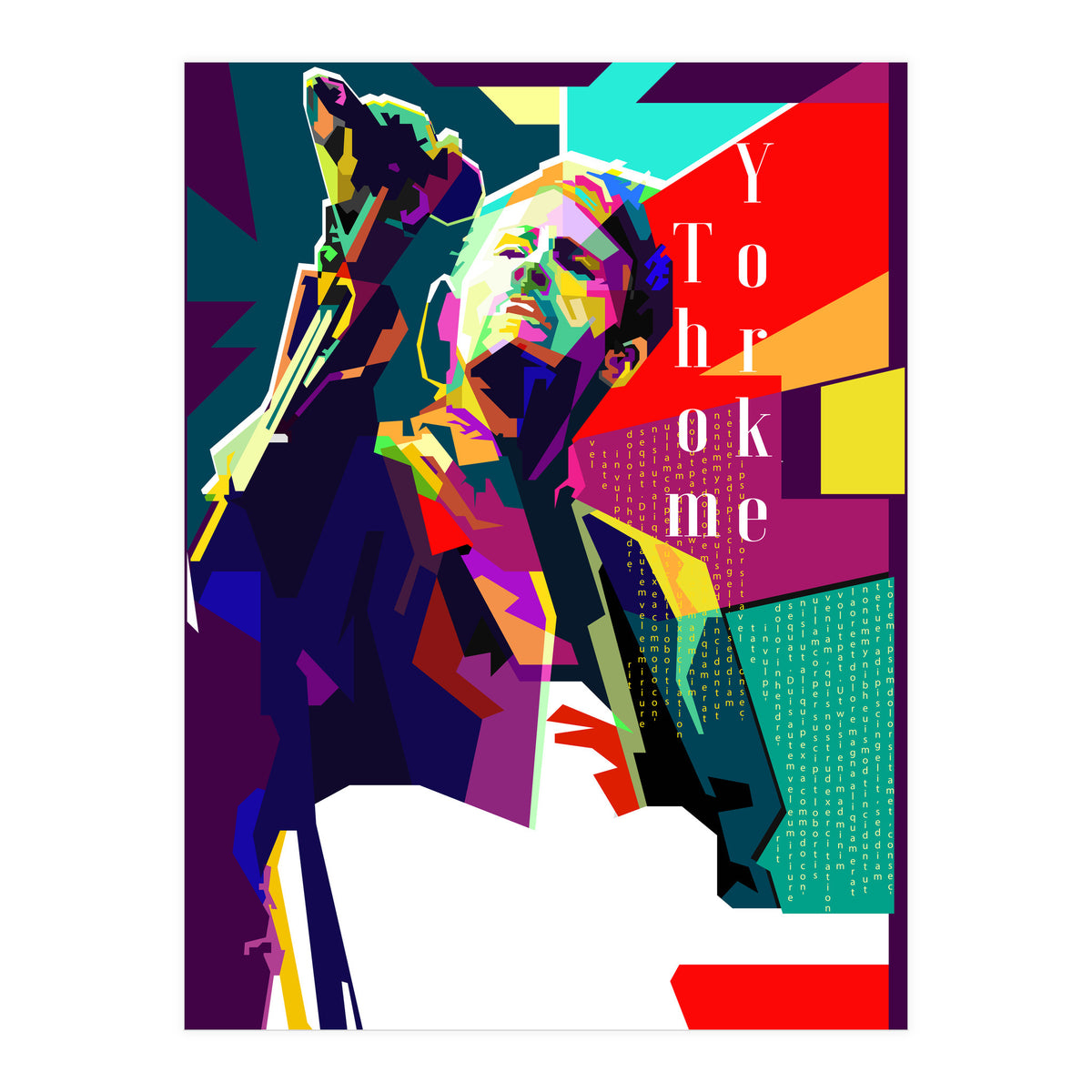 Thom Yorke Singer Musician Pop Art WPAP (Print Only)
