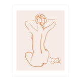 Femina, Abstract Minimal Woman Line Art Sketch, Drawing Feminine Empower Express (Print Only) thumbnail