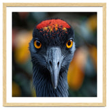 Close Up Of A Strikingly Beautiful Bird Face thumbnail
