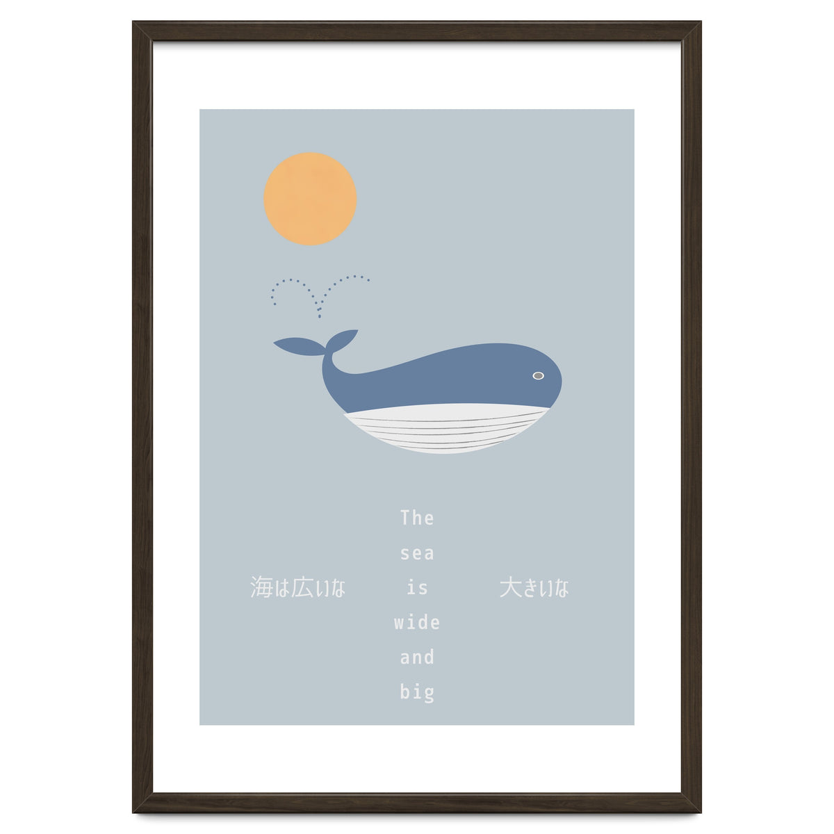 The whale in theocean