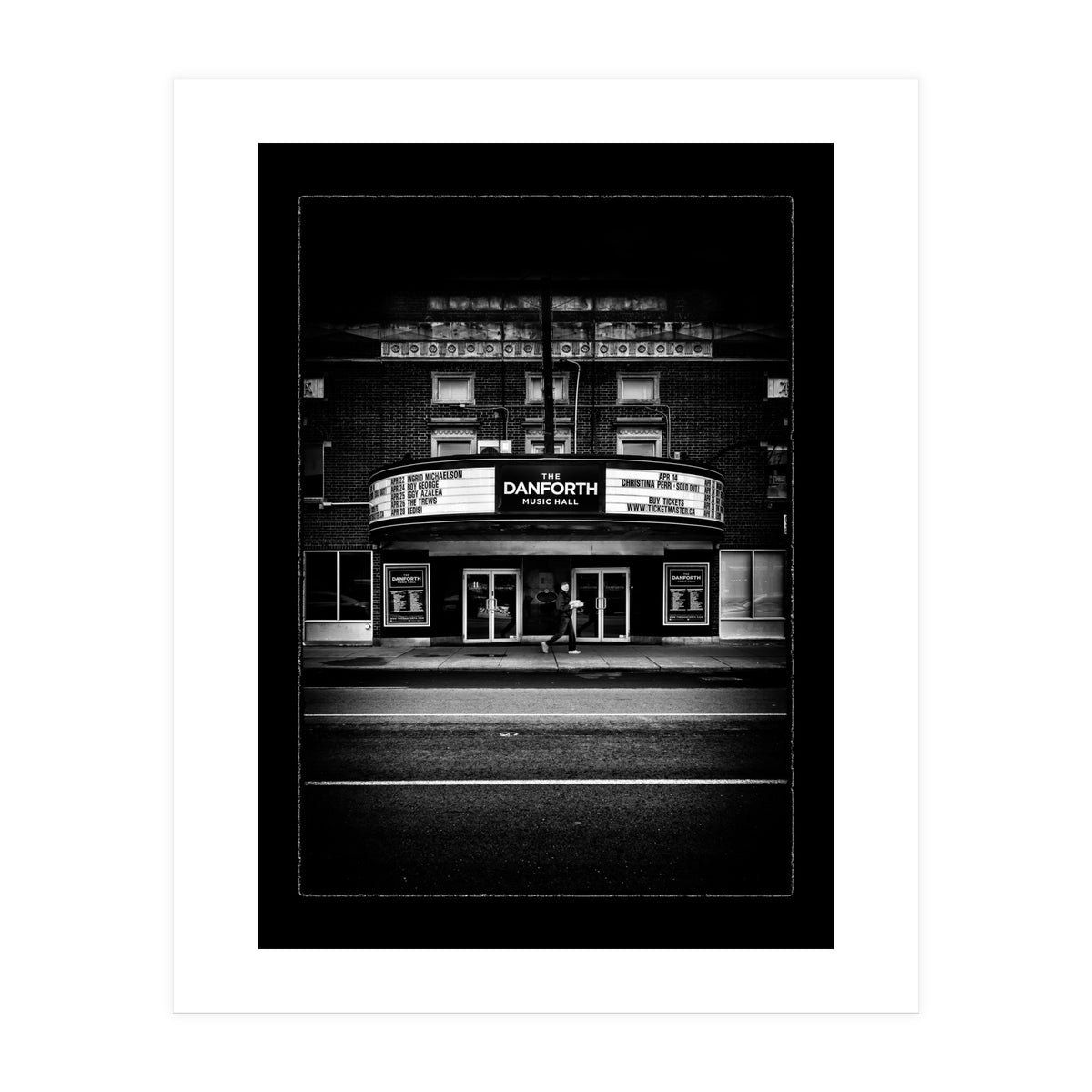 The Danforth Music Hall No 1 with Border (Print Only)