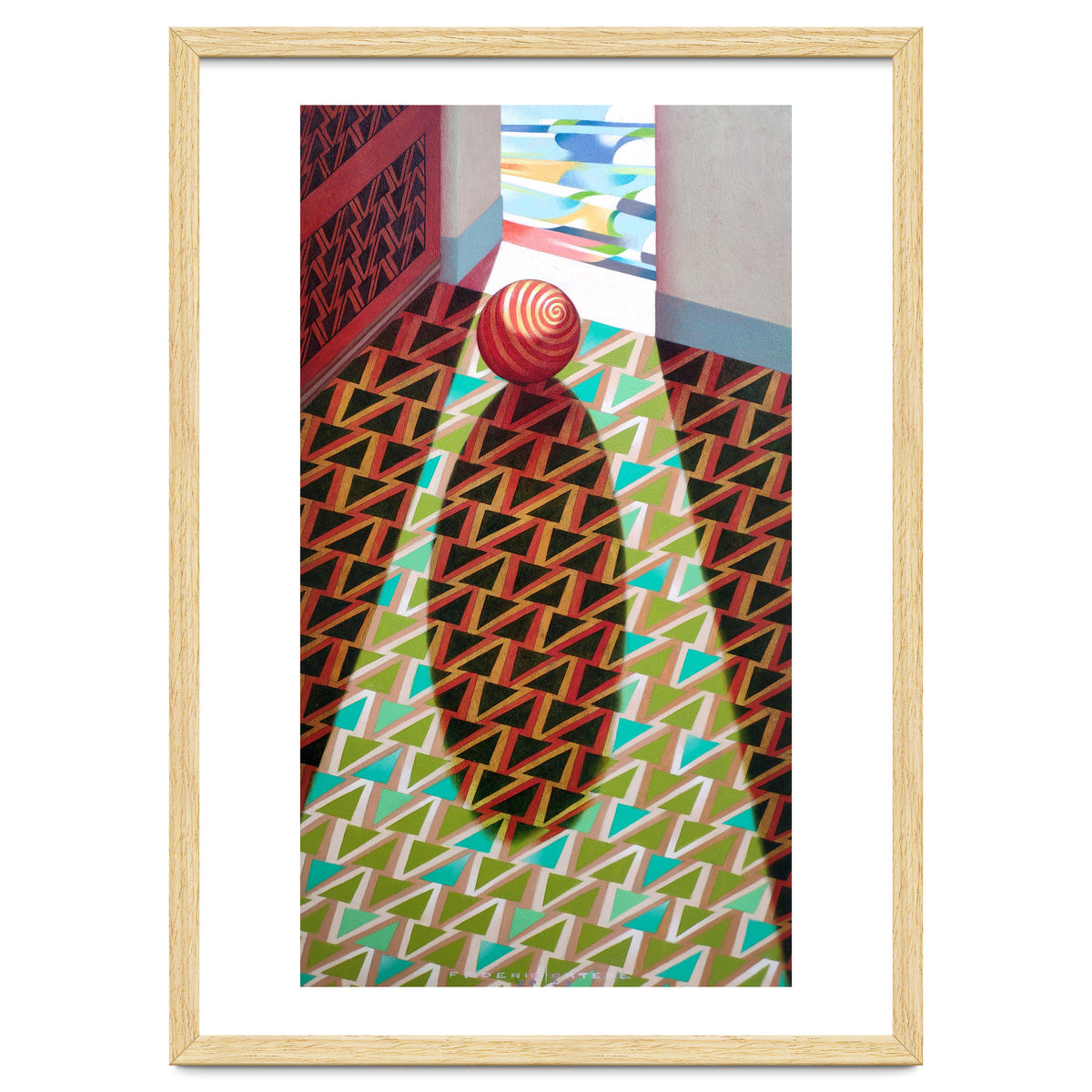 The entrance of the church