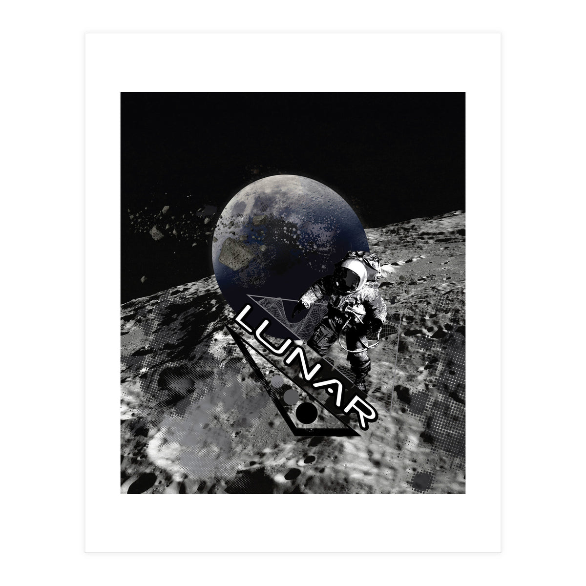 Lunar Moon Planet Astronaut (Print Only)