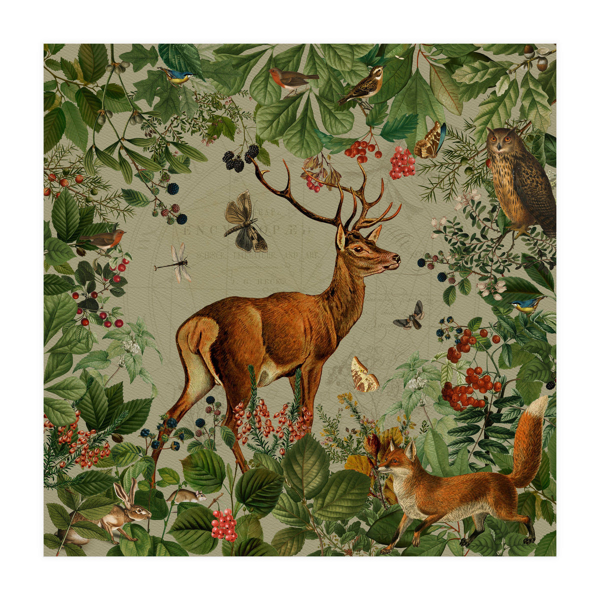 Nostalgic autumn guardians of the forest 3 (Print Only)