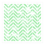 Shabby Green Chevron (Print Only) thumbnail