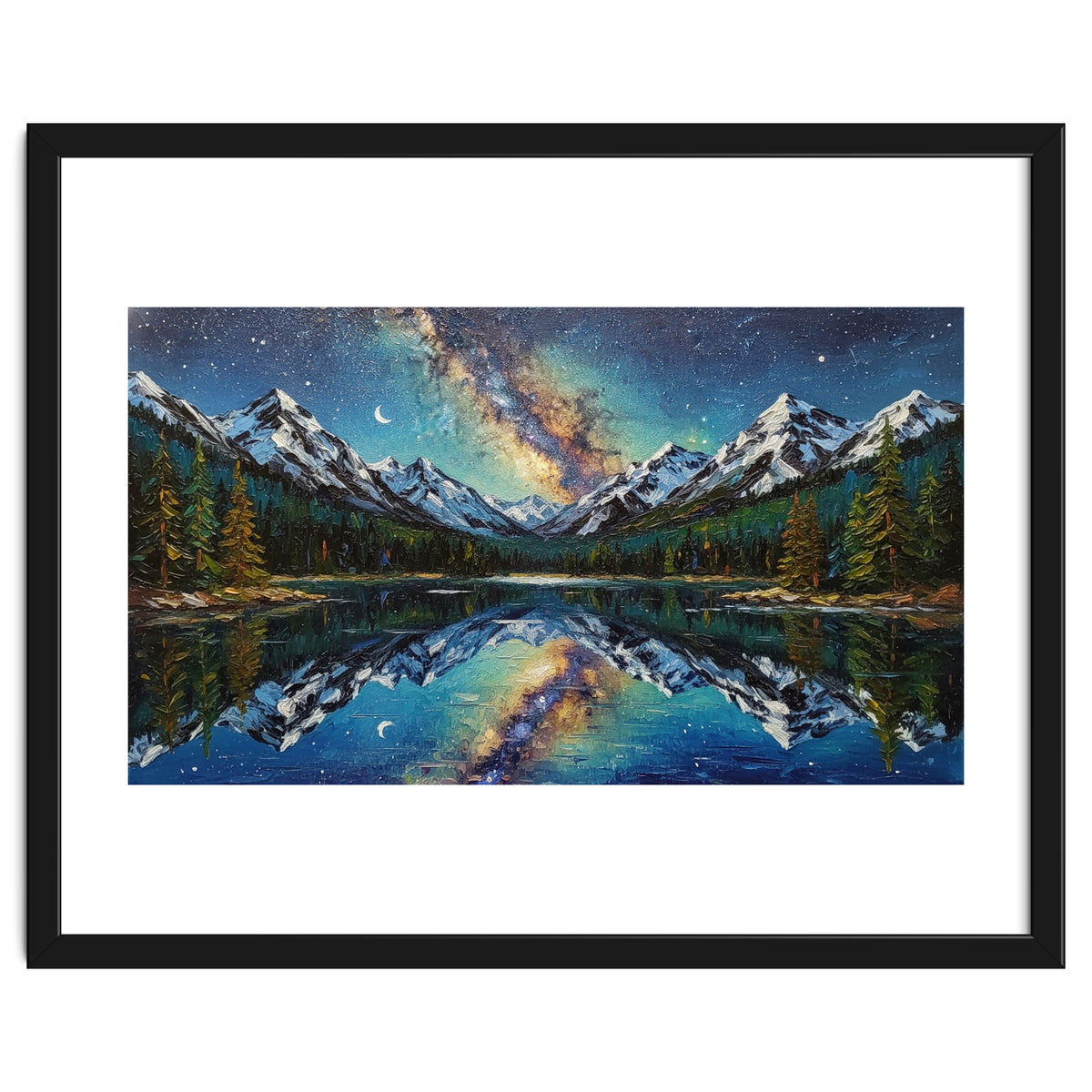 Midnight Mountain Reflection
