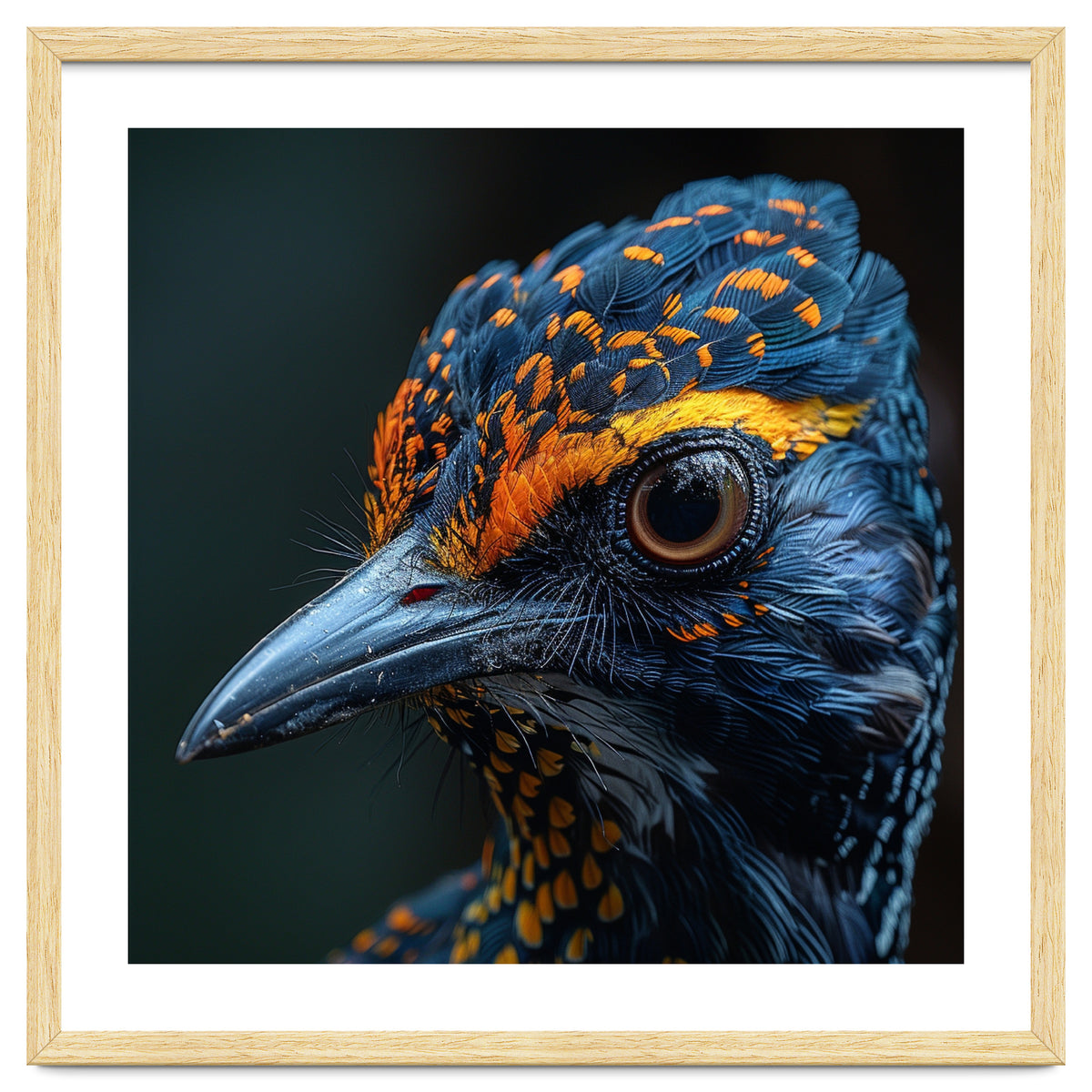 Close Up Of A Colorful Bird Head And Eye