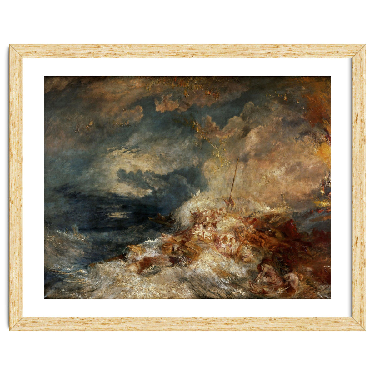 Joseph Mallord William Turner / 'Fire at Sea', c. 1835, Oil on canvas, 171 x 220 cm.