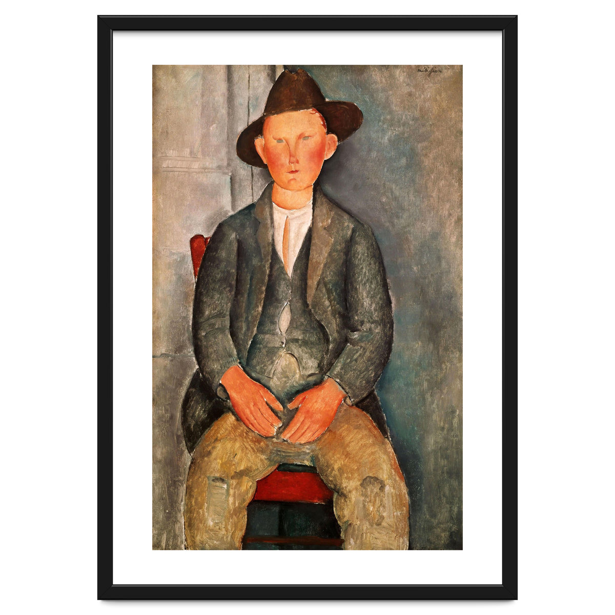 Amadeo Modigliani / 'The Young Farmer', 1918, Oil on canvas.