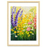 Sun-Drenched Wildflower Meadow Oil Painting thumbnail