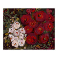 Vintage oil painted moody romantic Roses (Print Only)