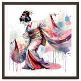 Geisha Dancer With Flowing Kimono thumbnail