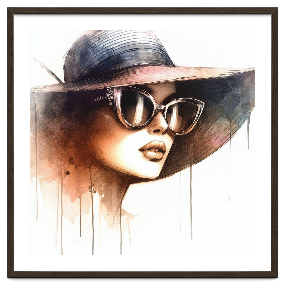 Watercolor Elegant Woman #2